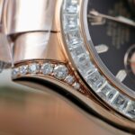 Rolex Daytona Dial Black Copies Watches Gold Wrapped + Diamonds Moissanite Baguette 40mm - Image 7