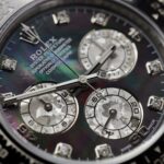 Rolex Replica Watch Daytona Dial Mother Of Pearl & Moissanite Diamonds Custom 40mm - Image 4