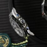 Rolex Replica Watch Daytona Dial Mother Of Pearl & Moissanite Diamonds Custom 40mm - Image 6