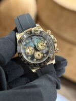 Rolex Daytona Replica Watch Purple Mother of Pearl Dial Moissanite BT Factory 40mm - Image 5