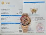 Rolex Daytona Rainbow 116595 Best Replica Watch Gold Wrapped + Moissanite Diamonds 40mm