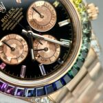 Rolex Daytona Rainbow 116595RBOW Best Replica Watch Gold Wrapped Moissanite Diamond 40mm - Image 4