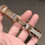 Rolex Daytona Rainbow Replica Watch Gold Wrapped With Moissanite Diamonds 40mm - Image 7