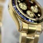 Rolex Best Replica Watch Daytona Rainbow Gold Wrapped And Moissanite Diamond Custom 40mm - Image 5