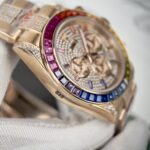 Rolex Daytona Rainbow Best Replica Watch Full Diamond 40mm - Image 4