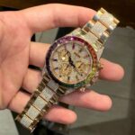 Rolex Daytona Rainbow Replica 1:1 Watch With Full Diamonds 40mm - Image 3