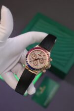 Rolex Daytona Rainbow Copies Watch Rubber Strap MS Factory 40mm - Image 2