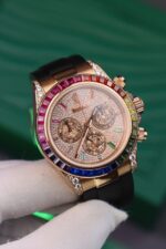Rolex Daytona Rainbow Copies Watch Rubber Strap MS Factory 40mm - Image 5