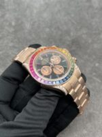 Rolex Custom Daytona Rainbow M116595R 18K Solid Gold And Gemstones 40mm - Image 4