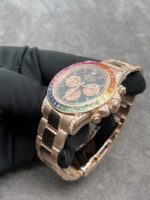 Rolex Custom Daytona Rainbow M116595R 18K Solid Gold And Gemstones 40mm - Image 5