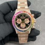 Rolex Custom Daytona Rainbow M116595R 18K Solid Gold And Gemstones 40mm