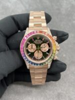 Rolex Custom Daytona Rainbow M116595R 18K Solid Gold And Gemstones 40mm