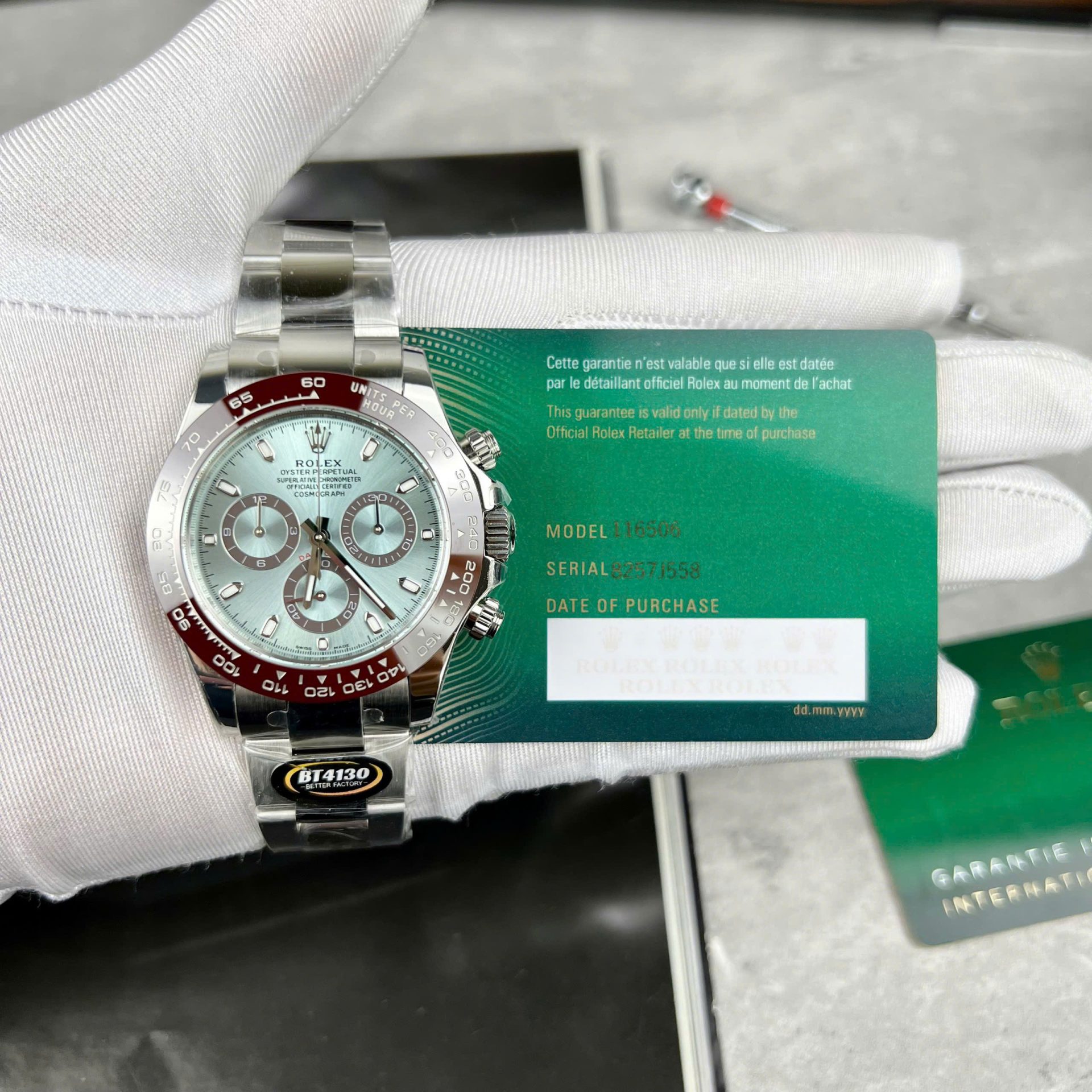 Dong-Ho-Rolex-Daytona-Replica-11-Mat-Xanh-Bang-Coc-So-Da-Quang-Nha-May-BT-40mm-7.jpg Rolex Daytona Replica 11 Watch Ice Blue Dial BT Factory 40mm - Image 1