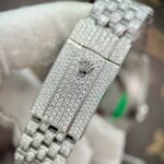 Rolex Replica Watch DateJust Custom Full Diamonds Moissanite 41mm - Image 8