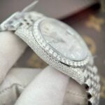 Rolex Replica Watch DateJust Custom Full Diamonds Moissanite 41mm - Image 6