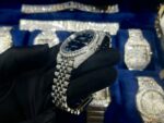 Rolex Best Replica Watch DateJust Dial Blue Custom Full Diamonds Moissanite 41mm - Image 5