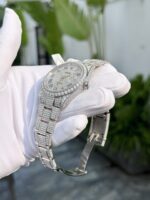 Rolex Best Replica Watch DateJust Full Moissanite Diamonds Custom 41mm - Image 5
