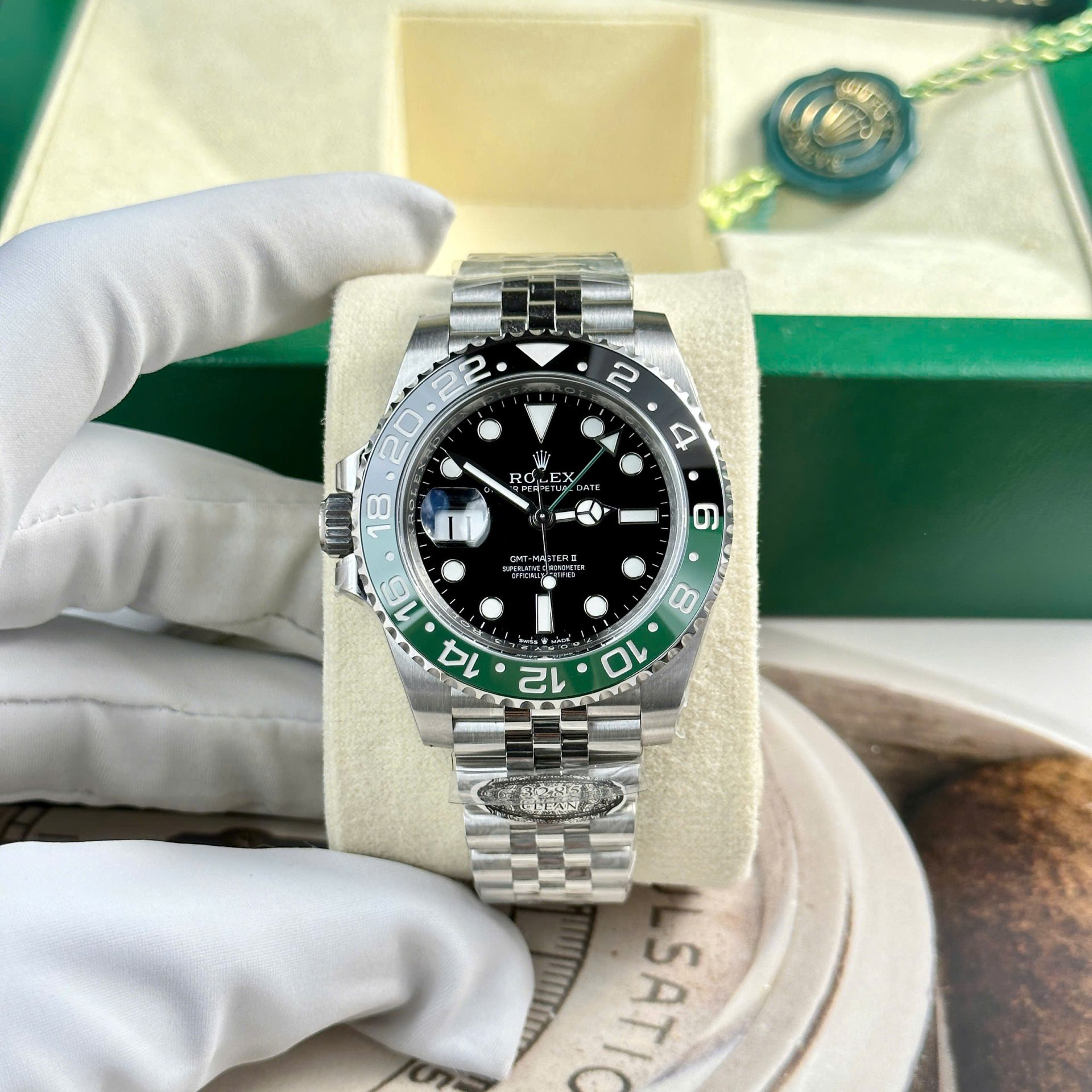 Dong-Ho-Rolex-GMT-Master-II-126720VTNR-Sprite-Replica-11-Clean-40mm-1.jpg Rolex Replica Watch GMT-Master II 126720VTNR Sprite Clean Factory 40mm - Image 1