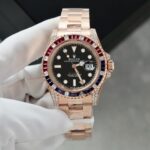 Rolex GMT-Master II 126755 SARU Replica Watch Gold Wrapped Moissanite 41mm - Image 2