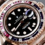 Rolex GMT-Master II 126755 SARU Replica Watch Gold Wrapped Moissanite 41mm - Image 5