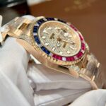 Rolex GMT-Master II 126755 SARU Replica Watch Gold Wrapped Sapphire 41mm - Image 5