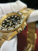 Rolex GMT-Master II Replica 1:1 Watch With Full Diamond Black Dial 40mm - Image 5