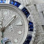 Rolex GMT-Master II Replica Watch Sapphire + Diamonds Moissanite 40mm - Image 6