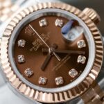 Rolex Lady-DateJust Women Replica Watch Chocolate Dial Jubilee Strap 28mm - Image 5