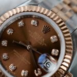 Rolex Lady-DateJust Women Replica Watch Chocolate Dial Jubilee Strap 28mm - Image 6