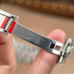 Rolex Land-Dweller 127236 Imitation Watches Ice Blue Dial Honeycomb Pattern Bezel Diamonds CZ Baguette Custom 36mm - Image 12