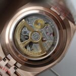 Rolex Land-Dweller 127334 White Dial Honeycomb Pattern Replica Watches Diamonds CZ Baguette Custom 40mm - Image 10