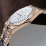 Rolex Land-Dweller 127334 White Dial Honeycomb Pattern Replica Watches Diamonds CZ Baguette Custom 40mm - Image 9
