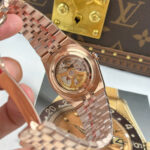 Rolex Land-Dweller 127335 Rose Gold Replica Watches White Dial Honeycomb Pattern 40mm - Image 11