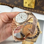 Rolex Land-Dweller 127335 Rose Gold Replica Watches White Dial Honeycomb Pattern 40mm - Image 4