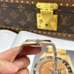 Rolex Land-Dweller 127335 Rose Gold Replica Watches White Dial Honeycomb Pattern 40mm - Image 10