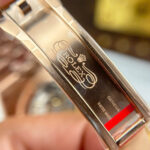 Rolex Land-Dweller 127335 Rose Gold Replica Watches White Dial Honeycomb Pattern 40mm - Image 12