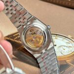 Rolex Land-Dweller 127336 Ice Blue Dial Honeycomb Pattern Replica Watches Diamonds CZ Baguette Custom 40mm - Image 9