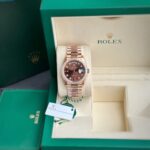 Rolex Fake Watch Day-Date Dial Chocolate President Dial EW Factory 36mm - Image 2