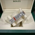 Rolex Day-Date Replica Watch Black Dial Custom Moissanite Diamonds 40mm - Image 6