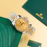 Rolex Replica Watches DateJust 126233 Gold Wrapped Champagne Dial 36mm