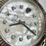 Rolex Replica Watch DateJust Dial Mother Of Pearl Moissanite Diamonds 41mm - Image 6