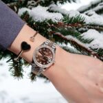 Rolex Replica Watch DateJust Chocolate Dial Custom Benzel Moissanite Diamonds 31mm - Image 6