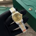 Rolex DateJust Fake Watch Yellow Dial Jubilee Strap 31mm - Image 2