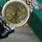 Rolex DateJust Fake Watch Yellow Dial Jubilee Strap 31mm - Image 4