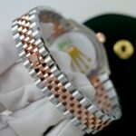 Rolex DateJust Women Demi Rose Gold Copies Watches Gray Dial THB Factory 31mm - Image 10