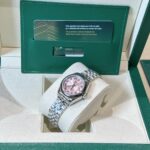 Rolex Datejust Replica Watch Jubilee Strap Pink Dial EW 31mm - Image 3