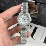 Rolex DateJust Fake Watch Women Dial MOP Bezel Diamonds CZ THB Factory 31mm