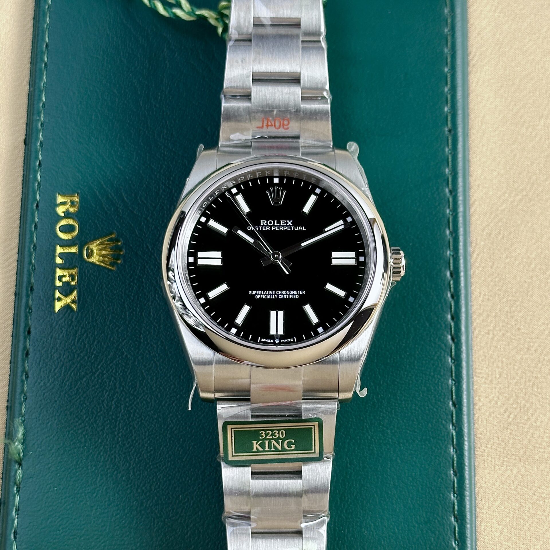 Dong-Ho-Rolex-Oyster-Perpetual-124300-Mat-Den-Replica-King-Factory-41mm-1.jpg Rolex Oyster Perpetual 124300 Black Dial Replica Watch King Factory 41mm - Image 1