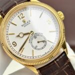 Rolex Perpetual 1908 Yellow Clone 11 Watch White Dial 39mm