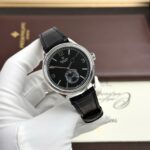 Rolex Perpetual 1908 Clone Watches Black Dial Leather Strap 39mm